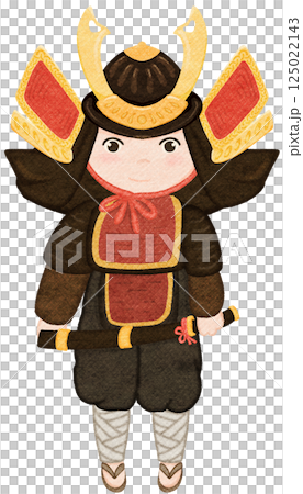 cute japanese boy in samurai armor cute japanese boy in samurai armor 125022143