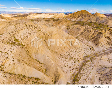 Tabernas desert landscape, Spain 125022283