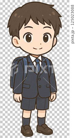入学式の小学生の男の子 125023088