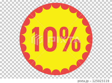 10% 平面圖示插圖 125023119