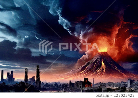 都会と火山噴火 125023425