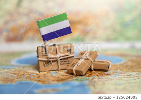 International Shipping and Delivery Services to Sierra Leone: Global Mail Transportation and Parcel Logistics on World Map Background International Shipping and Delivery Services to Sierra Leone: Global Mail Transportation and Parcel Logistics on World Map Background 125024005
