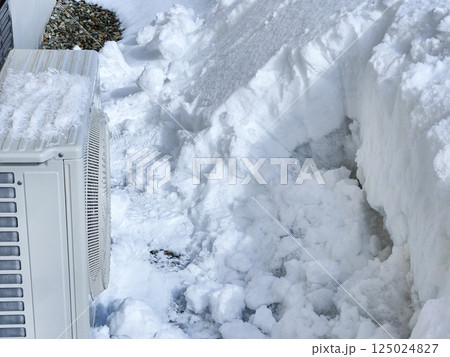 エアコン室外機　冬　雪　低温 125024827