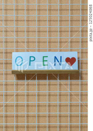 文字カード　OPENのサイン 125024868