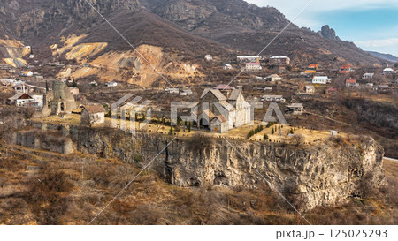 Aerial view of Akhtala Monastery Fortress Aerial view of Akhtala Monastery Fortress 125025293