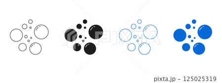 Bubble Concept Line And Solid Icon Set. Bubble Shapes And Designs Symbol Collection. Isolated Vector Illustration Bubble Concept Line And Solid Icon Set. Bubble Shapes And Designs Symbol Collection. Isolated Vector Illustration 125025319