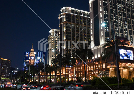 コタイ地区・カジノリゾートのイルミネーション/マカオ コタイ地区・カジノリゾートのイルミネーション/マカオ 125026151
