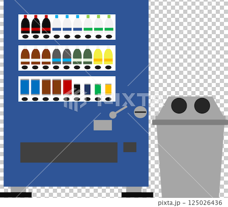 Vending machine graphic material illustration Vending machine graphic material illustration 125026436