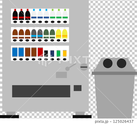 Vending machine graphic material illustration Vending machine graphic material illustration 125026437