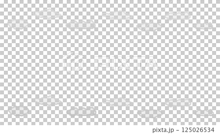 雲フレーム(水彩) 125026534