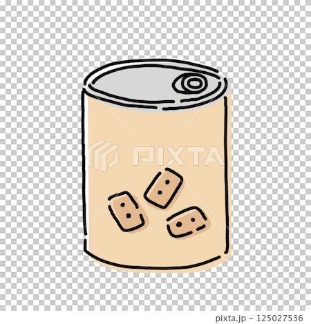 Simple illustration of a can of dry bread Simple illustration of a can of dry bread 125027536