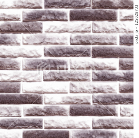 Decorative stone brick wall forming modern seamless pattern 125028733