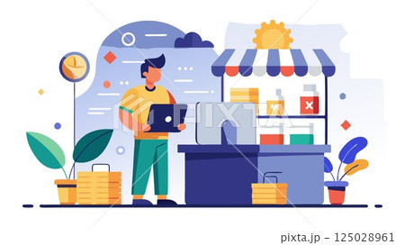 Assists in running the store efficiently, taking on responsibilities like customer service or inventory control. 125028961