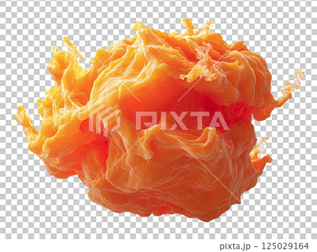 Abstract orange fluid splash, dynamic 3D render. Perfect for energy, creativity, technology, or liquid concepts. Visually striking, this image evokes motion and fluidity. Abstract orange fluid splash, dynamic 3D render. Perfect for energy, creativity, technology, or liquid concepts. Visually striking, this image evokes motion and fluidity. 125029164
