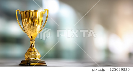 モダンな光で表現される受賞と成功のテーマ 125029829