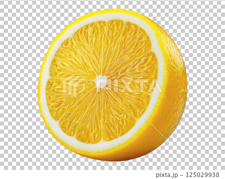 Vibrant close-up of a juicy lemon half, showcasing its bright yellow flesh and textured rind. Perfect for food blogs, recipes, or healthy lifestyle projects. Vibrant close-up of a juicy lemon half, showcasing its bright yellow flesh and textured rind. Perfect for food blogs, recipes, or healthy lifestyle projects. 125029938