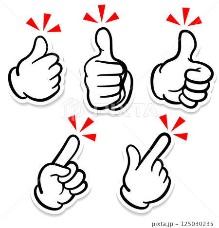 ハンドサインのハンドセット ハンドサインのハンドセット 125030235