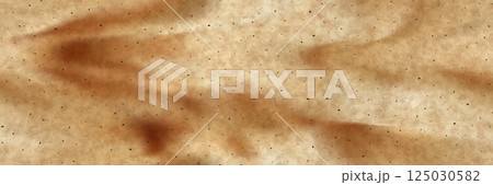 Weathered old coffee colored parchment paper seamless bg with big dark brown spots Weathered old coffee colored parchment paper seamless bg with big dark brown spots 125030582
