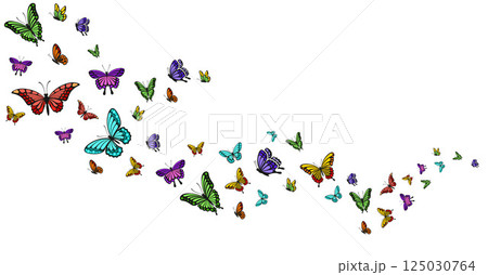 Elegant Butterfly Background. Isolated Nature Inspired Vector Art.. Elegant Butterfly Background. Isolated Nature Inspired Vector Art.. 125030764