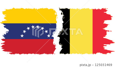 Belgium and Venezuela grunge flags connection vector Belgium and Venezuela grunge flags connection vector 125031469