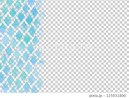 藍色水彩鑽石圖案左 藍色水彩鑽石圖案左 125031800