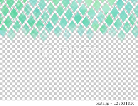 Green watercolor rhombus pattern on Green watercolor rhombus pattern on 125031810