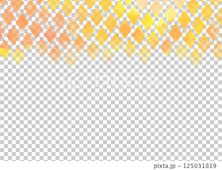 黄色の水彩ひし形パターン上 黄色の水彩ひし形パターン上 125031819