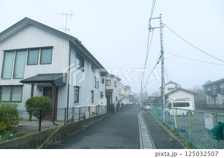 朝霧の街並み 幸手市 朝霧の街並み 幸手市 125032507