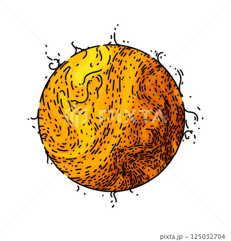 sunshine sun sketch hand drawn vector 125032704