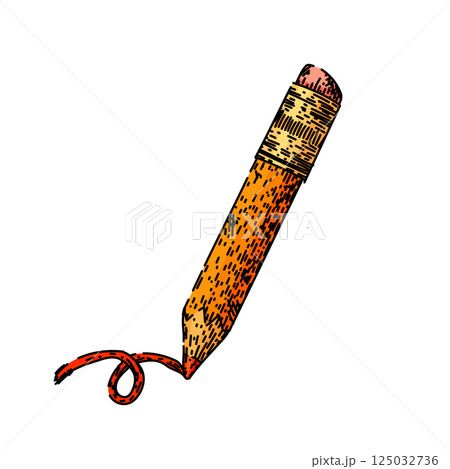 art pencil sketch hand drawn vector 125032736