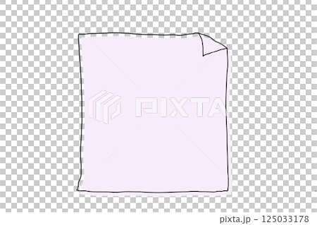 Simple hand-drawn paper line drawing illustration - Purple Simple hand-drawn paper line drawing illustration - Purple 125033178