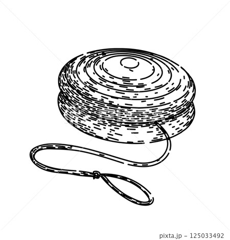 loop yo yo sketch hand drawn vector loop yo yo sketch hand drawn vector 125033492