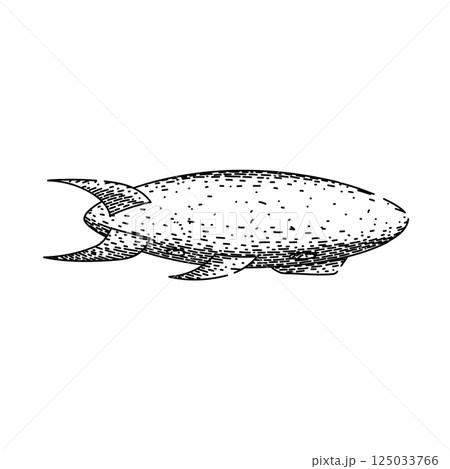 zeppelin airship sketch hand drawn vector zeppelin airship sketch hand drawn vector 125033766