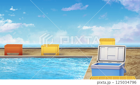 釣り堀(昼) 釣り堀(昼) 125034796