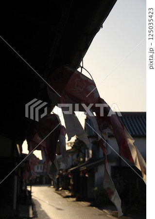 『金魚ちょうちん』白壁の町並み 山口県観光 柳井市 『金魚ちょうちん』白壁の町並み 山口県観光 柳井市 125035423