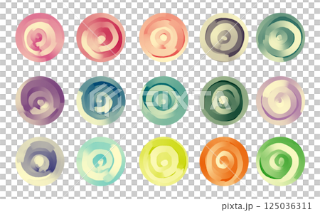 Colorful Marble Circle 125036311