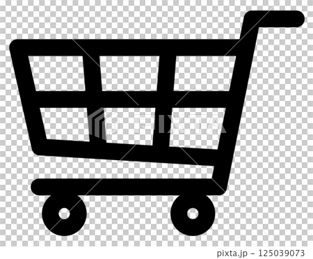 ショッピングカートのアイコン、インターネット通販のシンボル 125039073