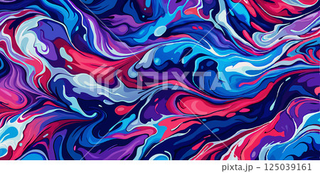An enchanting mix of hues intertwining in a harmonious dance creating an ethereal and dreamlike atmosphere that captivates the viewer's imagination 125039161