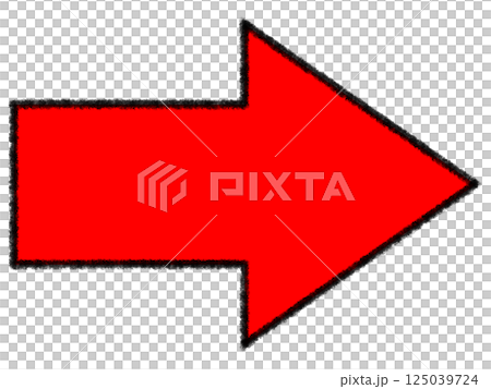 Simple red right arrow icon (pencil) Simple red right arrow icon (pencil) 125039724