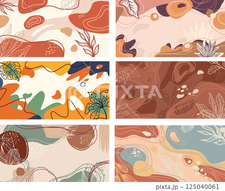 Set of Vector Terracotta Backgrounds Set of Vector Terracotta Backgrounds 125040061