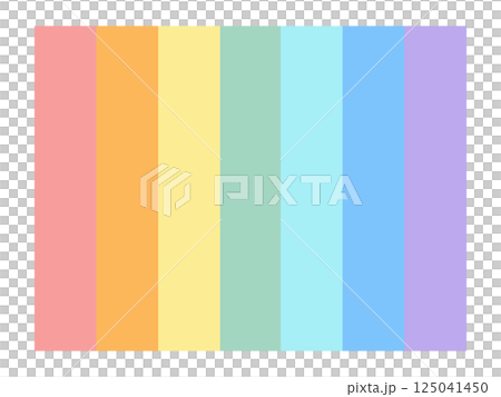 Rainbow color vertical stripes background material 125041450