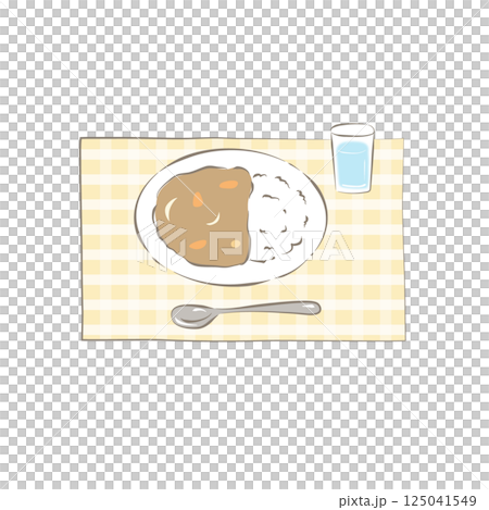 カレーライスのイラスト 125041549
