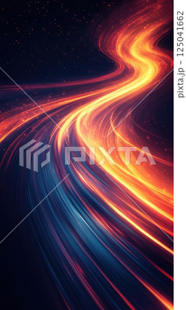 Abstract background with lines and light streaks in soft hues creating a harmonious atmosphere 125041662