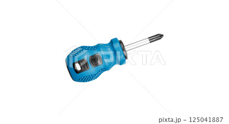 Philips screwdrivers blue color on isolated white background Philips screwdrivers blue color on isolated white background 125041887