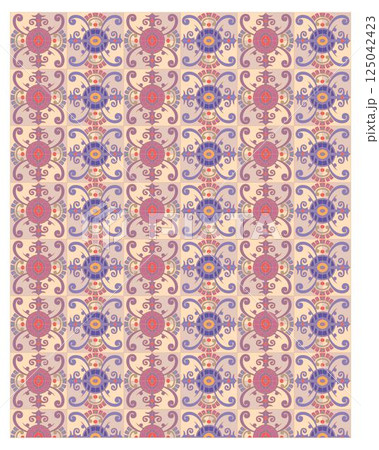 Decorative arabesque and ornamental mandala background set isolated vector Decorative arabesque and ornamental mandala background set isolated vector 125042423