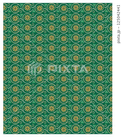 Decorative arabesque and ornamental mandala background set isolated vector Decorative arabesque and ornamental mandala background set isolated vector 125042441
