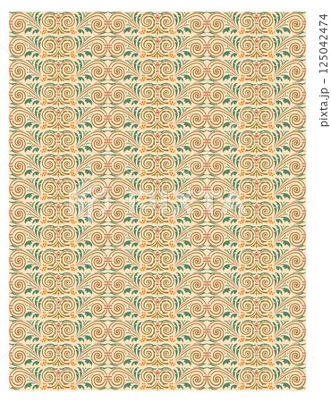 Decorative arabesque and ornamental mandala background set isolated vector 125042474