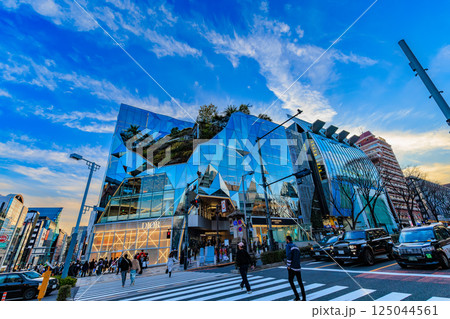 東京 渋谷区の都市風景 神宮前交差点 東急プラザ原宿「ハラカド」 東京 渋谷区の都市風景 神宮前交差点 東急プラザ原宿「ハラカド」 125044561