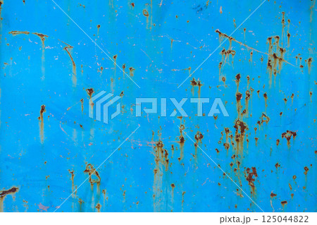 Rusty Blue Metal Surface Texture 125044822