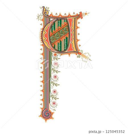 Art Cinderella Initial Caps Font Capital Letter U vector design Art Cinderella Initial Caps Font Capital Letter U vector design 125045352